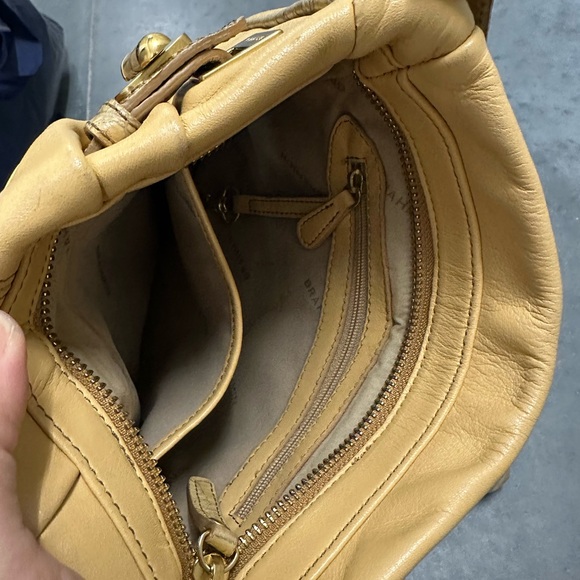 Brahmin Gold Leather Shoulder Bag